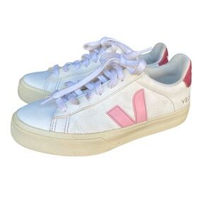 VEJA Campo Leather Pink/Red Sneakers